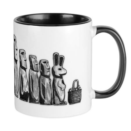 CafePress - Easter Island Mug - Ceramic Coffee Tea Novelty Mug Cup 11 oz