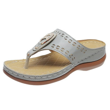 Womens Sandals Women Flip Flop Sandals Thong Sandals Comfortable Walking Summer Wedge Sandals Platform Shoes Women S Sandals Pu Grey 37
Womens Sandals Women Flip Flop Sandals Thong Sandals Comfortable Walking Summer Wedge Sandals Platform Shoes Women S Sandals Pu Grey 37