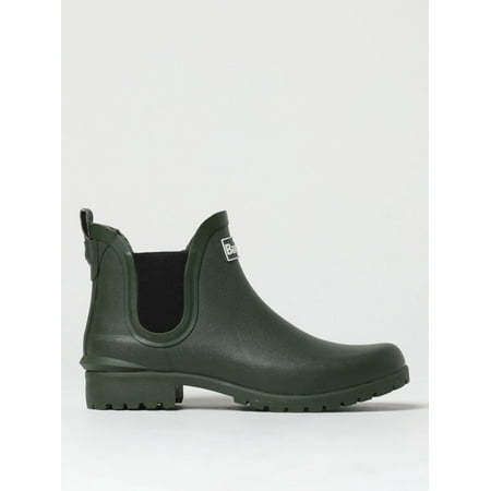 Barbour Flat Ankle Boots Woman Olive Woman