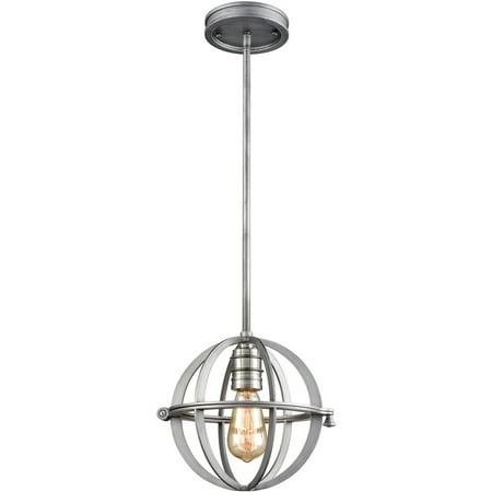Pendants 1 Light Fixtures With Weared Zinc and Polished Nickel Finish Metal Material Medium Bulb 10
Pendants 1 Light Fixtures With Weared Zinc and Polished Nickel Finish Metal Material Medium Bulb 10