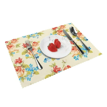 Home Flowers Seamless Background Placemats Set Of 4 Washable Wipeable Place Mats Place Mats For Festival Parties Family Dinner (12 X 18inch)
Home Flowers Seamless Background Placemats Set Of 4 Washable Wipeable Place Mats Place Mats For Festival Parties Family Dinner (12 X 18inch)