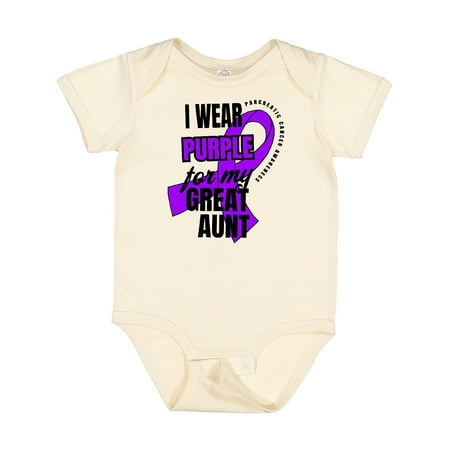 Inktastic I Wear Purple for My Great Aunt Pancreatic Cancer Awareness Boys or Girls Baby Bodysuit
Inktastic I Wear Purple for My Great Aunt Pancreatic Cancer Awareness Boys or Girls Baby Bodysuit