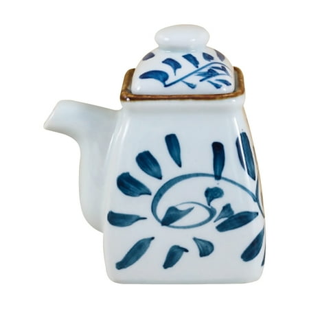 

HOMEMAXS Ceramic Vinegar Bottle Japanese Style Ceramic Sauce Pot Soy Sauce Dispenser