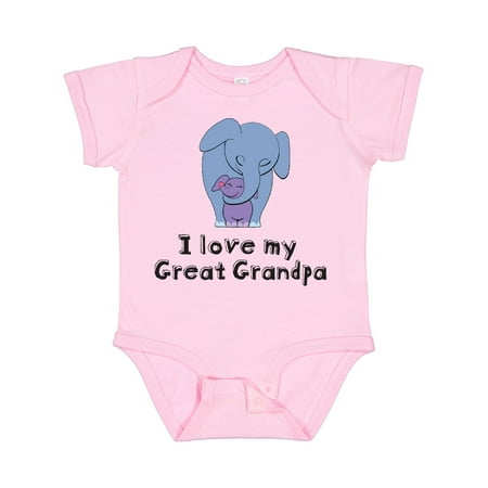 Inktastic I Love My Great Grandpa Elephant Gift Baby Boy or Baby Girl Bodysuit
Inktastic I Love My Great Grandpa Elephant Gift Baby Boy or Baby Girl Bodysuit