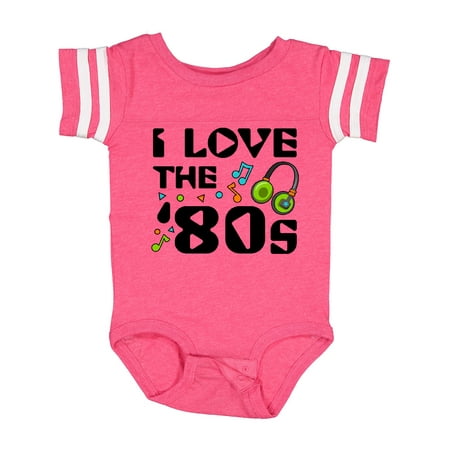 Inktastic I Love the 80s-musical Notes Gift Baby Boy or Baby Girl Bodysuit