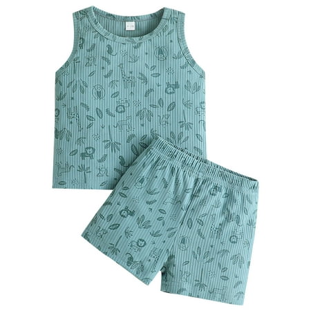 GWAABD Baby Boy s Clothing Summer Toddler Boys Sleeveless Cartoon Prints Tops Shorts Two Piece Outfits Set for Kids Clothes
GWAABD Baby Boy s Clothing Summer Toddler Boys Sleeveless Cartoon Prints Tops Shorts Two Piece Outfits Set for Kids Clothes