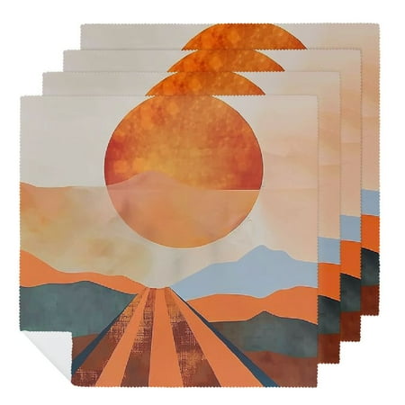 Facannap Sun Mountain Art Cloth Napkins for Hotel Home Banquet Atmosphere Embellishment Polyester Home Decor for Farmhouse Party Dining Table Decor 6 PCS
Facannap Sun Mountain Art Cloth Napkins for Hotel Home Banquet Atmosphere Embellishment Polyester Home Decor for Farmhouse Party Dining Table Decor 6 PCS