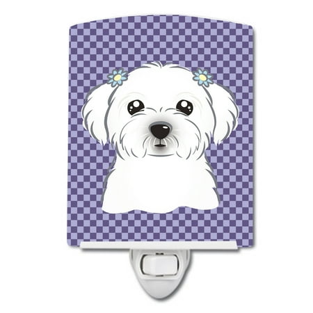 Caroline s Treasures BB1134CNL Purple Checkered Maltese Ceramic Night Light 6x4x3 multicolor
Caroline s Treasures BB1134CNL Purple Checkered Maltese Ceramic Night Light 6x4x3 multicolor
