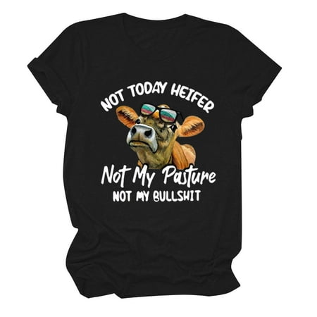 Womens Tops Corset Tops for Women Women s Trendy Printed Crew Neck Short Sleeve T-shirt Blouse Loose Fit Tops White Long Sleeve Shirts for Women Valentine Shirts for Women Clearance Black L
Womens Tops Corset Tops for Women Women s Trendy Printed Crew Neck Short Sleeve T-shirt Blouse Loose Fit Tops White Long Sleeve Shirts for Women Valentine Shirts for Women Clearance Black L