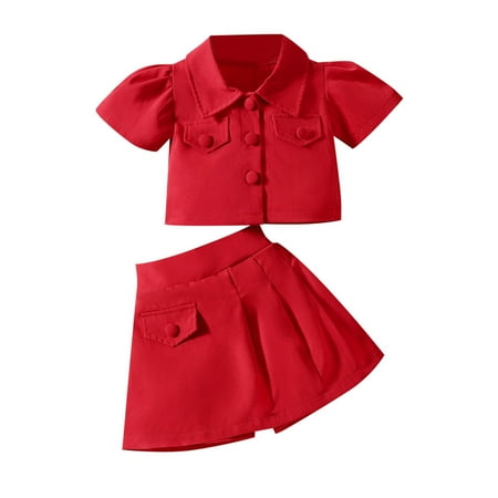 XJDJHC Toddler Baby Girl Outfits Girls Spring Summer Solid Cotton Short Sleeve Shirts Shorts Clothes Fashion Streetwear 3-4 Years
XJDJHC Toddler Baby Girl Outfits Girls Spring Summer Solid Cotton Short Sleeve Shirts Shorts Clothes Fashion Streetwear 3-4 Years