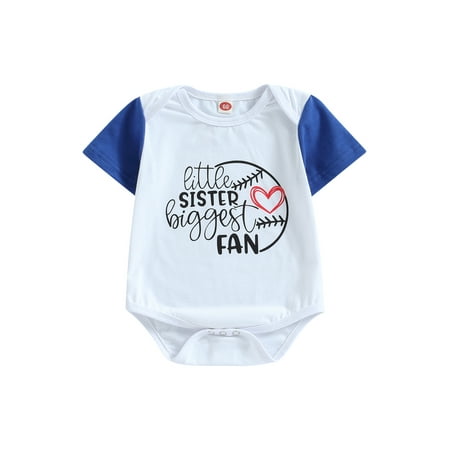 Qtinghua Newborn Baby Girl Baseball Outfits Letter Print Short Sleeve Romper One Piece Bodysuit Jumpsuit
Qtinghua Newborn Baby Girl Baseball Outfits Letter Print Short Sleeve Romper One Piece Bodysuit Jumpsuit