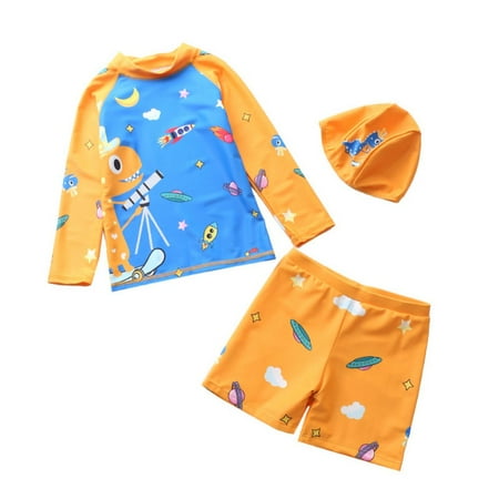 Bullpiano Toddler Baby Boys Rashguard Swimsuit Swimwear Kids Cartoon Bathing Suit with Swim Cap 2-7Y
Bullpiano Toddler Baby Boys Rashguard Swimsuit Swimwear Kids Cartoon Bathing Suit with Swim Cap 2-7Y