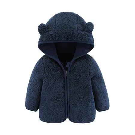 Paille Girl Hooded Neck Warm Fuzzy Fleece Jacket Casual Outdoor Outwear Plush Winter Jackets Cardigan Navy Blue 70/0-6M
Paille Girl Hooded Neck Warm Fuzzy Fleece Jacket Casual Outdoor Outwear Plush Winter Jackets Cardigan Navy Blue 70/0-6M