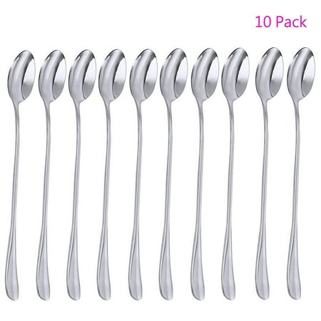 10 Pack Magik Long Handle Stainless Steel Mixing Ice Cream Coffee Spoon Set Type Long Handle-Oval
10 Pack Magik Long Handle Stainless Steel Mixing Ice Cream Coffee Spoon Set Type Long Handle-Oval