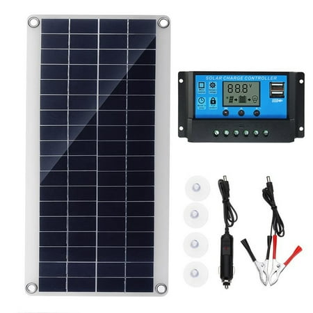 30W Flexible Solar Panel Solar Cells for Car RV Boat Home Roof Van Camping Solar Battery 10A Solar Controller Module
30W Flexible Solar Panel Solar Cells for Car RV Boat Home Roof Van Camping Solar Battery 10A Solar Controller Module