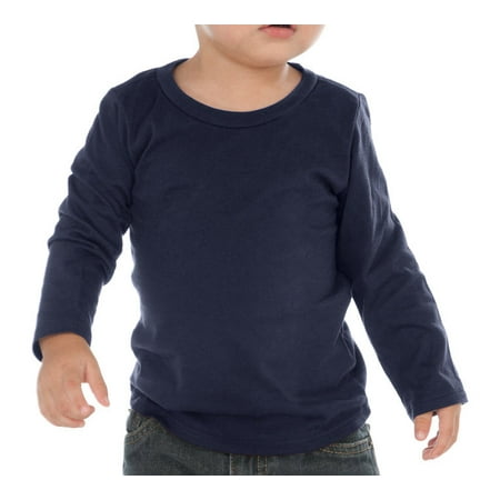 Kavio IJC0455 Infants Crew Neck Long Sleeve-Navy-6M