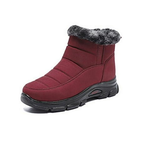 Ferndule Women Winter Plush Ankle Boot Walking Casual Snow Boots Slip Resistant Platform Warm Bootie Red 6.5
Ferndule Women Winter Plush Ankle Boot Walking Casual Snow Boots Slip Resistant Platform Warm Bootie Red 6.5