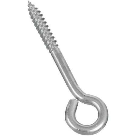 10PK National 1/4\ x 3-3/4\ Stainless Steel Lag Screw Eye