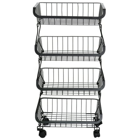 NUOLUX 1Pc Kitchen Storage Shelf Foldable Rack Multi-layer Floor Storage Rack (Black)
NUOLUX 1Pc Kitchen Storage Shelf Foldable Rack Multi-layer Floor Storage Rack (Black)