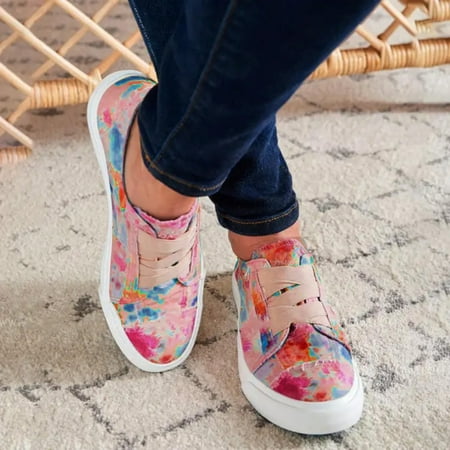 HIBRO Women s Canvas Breathable Flat Round Toe Comfortable Lace-Up Casual Single Shoes
HIBRO Women s Canvas Breathable Flat Round Toe Comfortable Lace-Up Casual Single Shoes