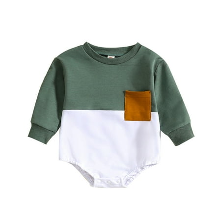 Toddler Baby Girls Climbing Clothes Long Sleeve Patchwork Colour Romper Bodysuits With Pocket For 18-24 Months
Toddler Baby Girls Climbing Clothes Long Sleeve Patchwork Colour Romper Bodysuits With Pocket For 18-24 Months