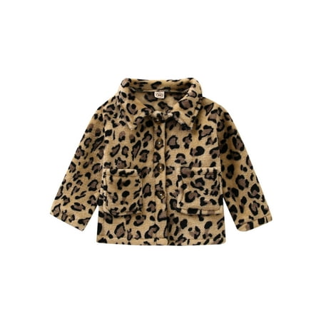 Sunisery Baby Boys Girls Lapel Long Sleeve Button Down Cardigan Leopard Printed Jacket Coat Warm Outwear Brown 4-5 Years
Sunisery Baby Boys Girls Lapel Long Sleeve Button Down Cardigan Leopard Printed Jacket Coat Warm Outwear Brown 4-5 Years