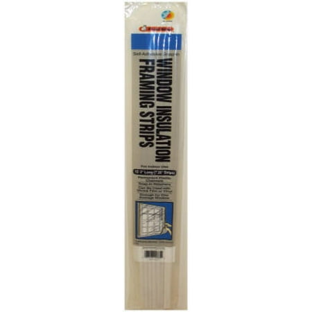 2PK 7 Count 26 Long White Permanent Self-stick Framing Stick Channels