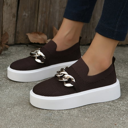 MIASHUI Ladies Fashion Solid Color Mesh Metal Chain Decorative Platform Casual Shoes Autumn Winter Casual Shoes for Women
MIASHUI Ladies Fashion Solid Color Mesh Metal Chain Decorative Platform Casual Shoes Autumn Winter Casual Shoes for Women