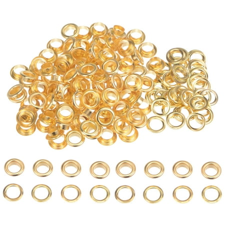 100 Set Round Grommets 8mm Dia Metal Eyelets with Washers for Scrapbooking Shoes Clothes Leather Canvas Gold Tone
100 Set Round Grommets 8mm Dia Metal Eyelets with Washers for Scrapbooking Shoes Clothes Leather Canvas Gold Tone