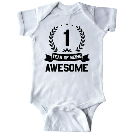 Inktastic 1 year of being awesome birthday black Gift Baby Boy or Baby Girl Bodysuit
Inktastic 1 year of being awesome birthday black Gift Baby Boy or Baby Girl Bodysuit