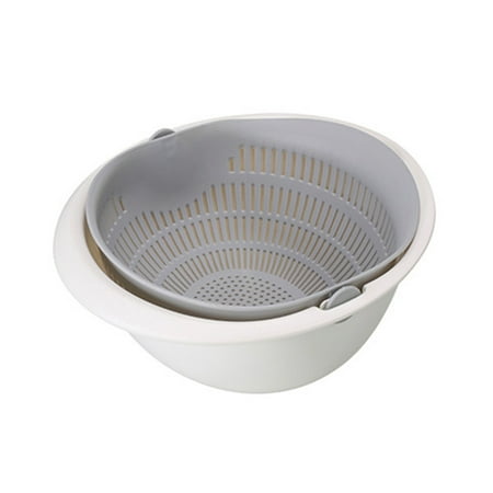 Grandest Birch Dual Layer Rice Wash Strainer Kitchen Fruits Vegetable Cleaning Container Basket Fruits Vegetable Container Cleanin 
Grandest Birch Dual Layer Rice Wash Strainer Kitchen Fruits Vegetable Cleaning Container Basket Fruits Vegetable Container Cleanin