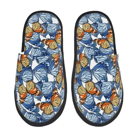 House Slippers for Women Men - Colorful Butterfly1 Warm Non-slip Mens Womens Slippers Cozy Slip-on House Shoes Bedroom Outdoor Indoor Slippers for Men
House Slippers for Women Men - Colorful Butterfly1 Warm Non-slip Mens Womens Slippers Cozy Slip-on House Shoes Bedroom Outdoor Indoor Slippers for Men