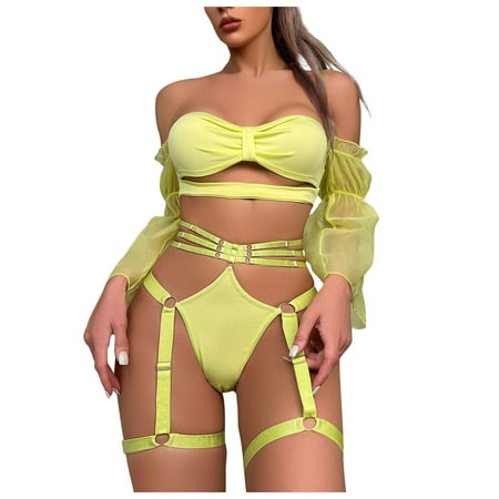 XHJUN Women Sheer Lace Lingerie Bodysuit Sets Sexy Chemise With Garter Belt Underwear Teddy 3 Pieces Babydoll Bra And Panty Set
XHJUN Women Sheer Lace Lingerie Bodysuit Sets Sexy Chemise With Garter Belt Underwear Teddy 3 Pieces Babydoll Bra And Panty Set