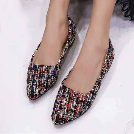 PEASKJP Women Shoes Women Casual New Pattern Casual Flat Non-Slip Round Toe Shoes Non Slip Work Trainer Black 6.5
PEASKJP Women Shoes Women Casual New Pattern Casual Flat Non-Slip Round Toe Shoes Non Slip Work Trainer Black 6.5