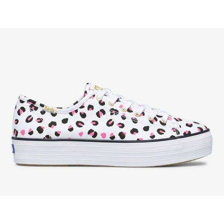 Keds Triple Kick Leopard Canvas Sneaker Women White Multi