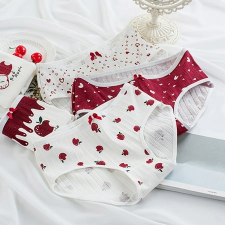 dmqupv Ladies Underwear Cotton Bikini Women s Red Christmas Printed Underwear Cotton Crotch Comfortable Japanese Bikini Panties D Medium
dmqupv Ladies Underwear Cotton Bikini Women s Red Christmas Printed Underwear Cotton Crotch Comfortable Japanese Bikini Panties D Medium