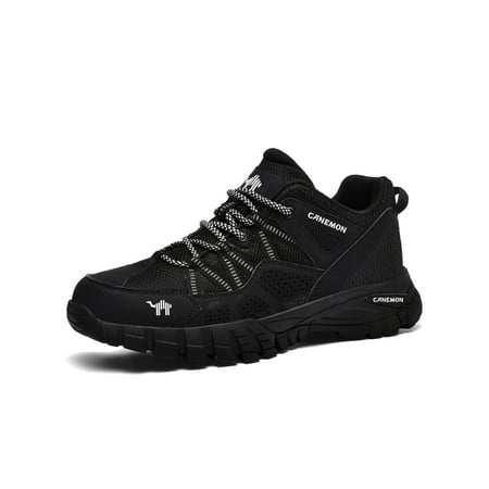 Sanviglor Men Trekking Shoe Anti-Slip Hiking Shoes Outdoor Trail Sneakers Walking Lace Up Breathable Athletic Sneaker Comfort Low Top Trainers Black 8
Sanviglor Men Trekking Shoe Anti-Slip Hiking Shoes Outdoor Trail Sneakers Walking Lace Up Breathable Athletic Sneaker Comfort Low Top Trainers Black 8