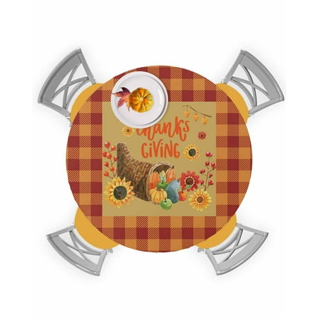 Round Tablecloth with Elastic Thanksgiving Orange Lattice Sunflower Floral Harvest Waterproof Stain-proof Table Cover Wipeable Fitted Table Cloths for 36 -44 Round Tables Dining Kitchen
Round Tablecloth with Elastic Thanksgiving Orange Lattice Sunflower Floral Harvest Waterproof Stain-proof Table Cover Wipeable Fitted Table Cloths for 36 -44 Round Tables Dining Kitchen