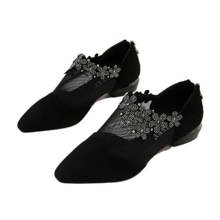 Women s Pointy Toe Flats Shoes with Thick Heel Translucent Mesh Elegant Shoes with Back Zipper Summer Supply 36
Women s Pointy Toe Flats Shoes with Thick Heel Translucent Mesh Elegant Shoes with Back Zipper Summer Supply 36
