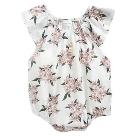 NIUREDLTD Girls Fly Sleeve Floral Prints Ruffles Romper Bodysuits Jumpsuit Clothes Size 3Y
NIUREDLTD Girls Fly Sleeve Floral Prints Ruffles Romper Bodysuits Jumpsuit Clothes Size 3Y