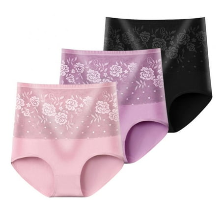 Women s Briefs Underwear Cotton High Waist Tummy Control Panties Rose Full Coverage Ladies Panty(3-Packs)
Women s Briefs Underwear Cotton High Waist Tummy Control Panties Rose Full Coverage Ladies Panty(3-Packs)
