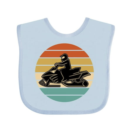 Inktastic Snowmobile Retro Sunset Gift Baby Boy or Baby Girl Bib