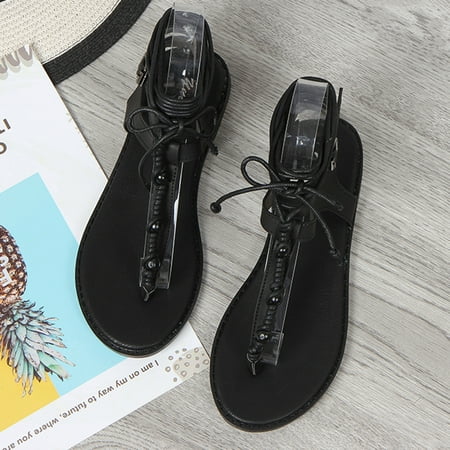 Women Shoes New Women sandals Cross Bandage Strap Buckle Flat-soled strap-on Casual Shoes Black 8
Women Shoes New Women sandals Cross Bandage Strap Buckle Flat-soled strap-on Casual Shoes Black 8