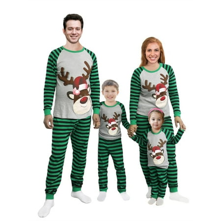 KelaJuan Parent-Child Christmas Pajama Set Cartoon Elk Print Tops + Striped Pants Family Clothing Set
KelaJuan Parent-Child Christmas Pajama Set Cartoon Elk Print Tops + Striped Pants Family Clothing Set