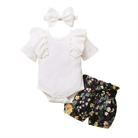 Summer Savings Clearance! SHENGXINY Clothes For Girl Toddler Baby Girls Clothes Outfits Short Sleeve Babysuit Floral Shorts Bow Headband 3pcs Fashion Summer Clothes
Summer Savings Clearance! SHENGXINY Clothes For Girl Toddler Baby Girls Clothes Outfits Short Sleeve Babysuit Floral Shorts Bow Headband 3pcs Fashion Summer Clothes