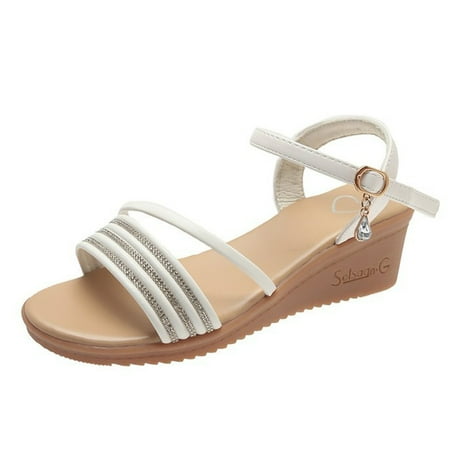 Cathalem Women s Fashion Sandals Water Diamond Wedge Heel Elastic Belt Breathable Fish Mouth Sandals WH1 39
Cathalem Women s Fashion Sandals Water Diamond Wedge Heel Elastic Belt Breathable Fish Mouth Sandals WH1 39