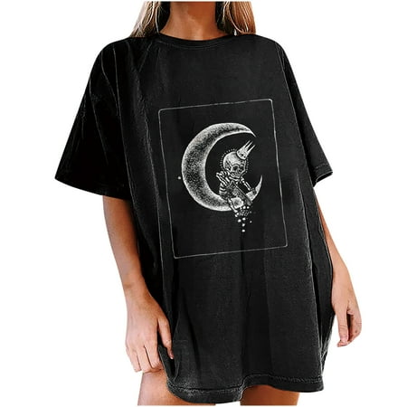 Plus Size Tops for Women Womens Shirts Women s Trendy Casual Sun Moon Skull Print Round Neck Short Sleeve Top T-shirt Nursing Tank Tops Summer Savings Clearance 2022 Black Corset Top Black XL
Plus Size Tops for Women Womens Shirts Women s Trendy Casual Sun Moon Skull Print Round Neck Short Sleeve Top T-shirt Nursing Tank Tops Summer Savings Clearance 2022 Black Corset Top Black XL