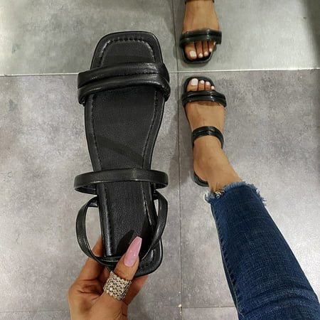 Women S Slippers Summer Women S Flip-Flops Open Toe Rhinestone Casual Beach Shoes Flats Slippers Shoes For Women Pu Black 41
Women S Slippers Summer Women S Flip-Flops Open Toe Rhinestone Casual Beach Shoes Flats Slippers Shoes For Women Pu Black 41