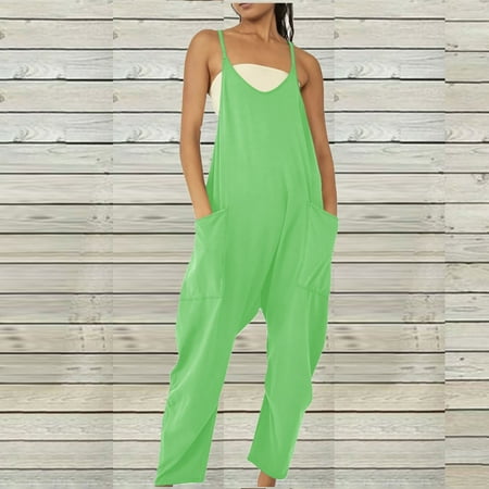 FAVIPT Womens Rompers and Jumpsuits Summerens Summer Cothles On Clearance Casual Sleeveless Jumpsuits for Women Adjustable Spaghetti Strap Overalls Long Pants Rompers with Pockets
FAVIPT Womens Rompers and Jumpsuits Summerens Summer Cothles On Clearance Casual Sleeveless Jumpsuits for Women Adjustable Spaghetti Strap Overalls Long Pants Rompers with Pockets