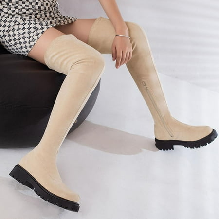 Tdoqot Winter Boots for Women- Sexy Chunky Heel Mid-Heel Christmas Gifts Women s Over-the-Knee Boots Beige 40
Tdoqot Winter Boots for Women- Sexy Chunky Heel Mid-Heel Christmas Gifts Women s Over-the-Knee Boots Beige 40